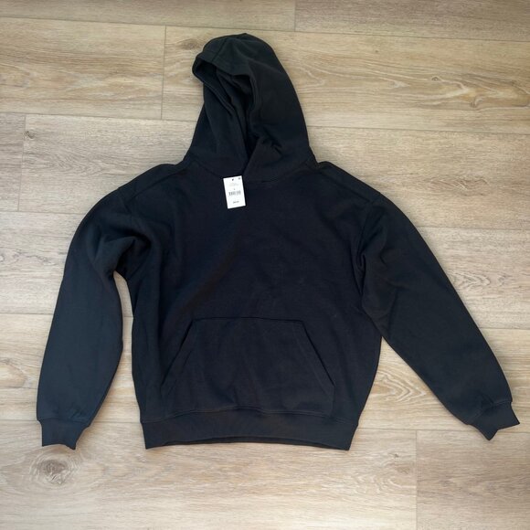 Cotton On Box Fit Hoodie Black Size S NWT - Picture 3 of 4
